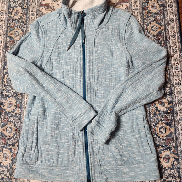 REI Sky Blue Women's Cowl Neck Sweater - Picture 1 of 6